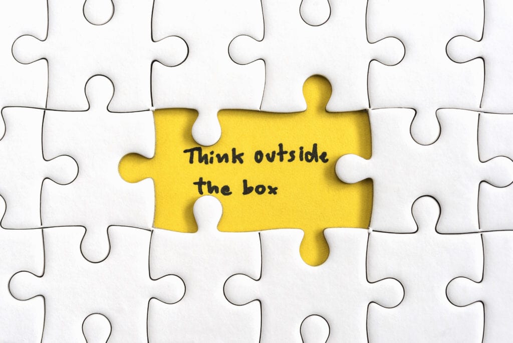 Think outside the box quotes puzzle